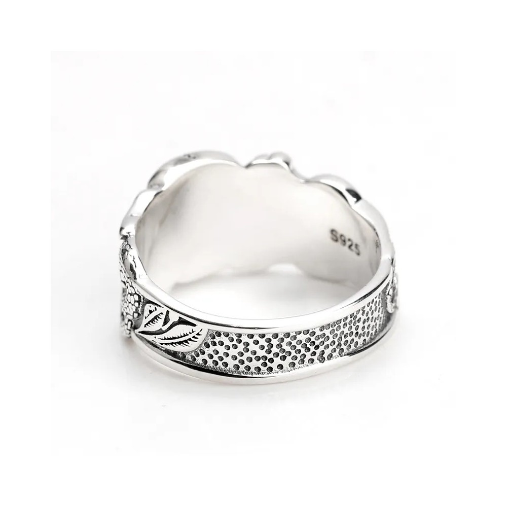 Men's Women's Skull Band Ring in 925%...