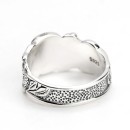 Men's Women's Skull Band Ring in 925% Sterling Silver