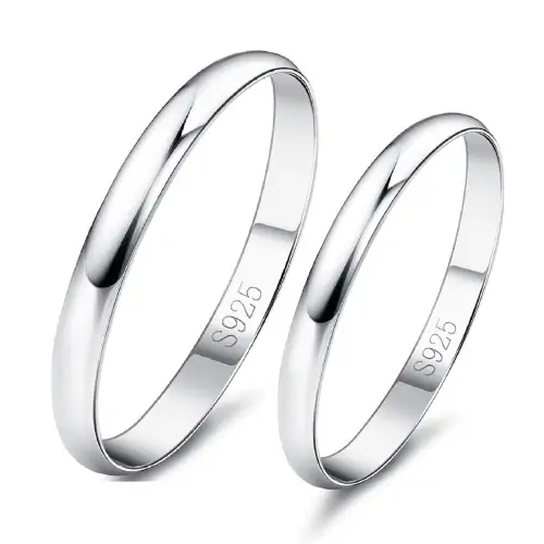 Engagement Rings Simple 2MM...