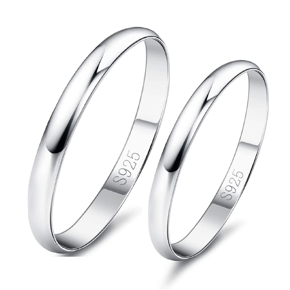 Engagement Rings Simple 2MM 925...