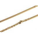 Steel necklace for men and women, simple gold chain