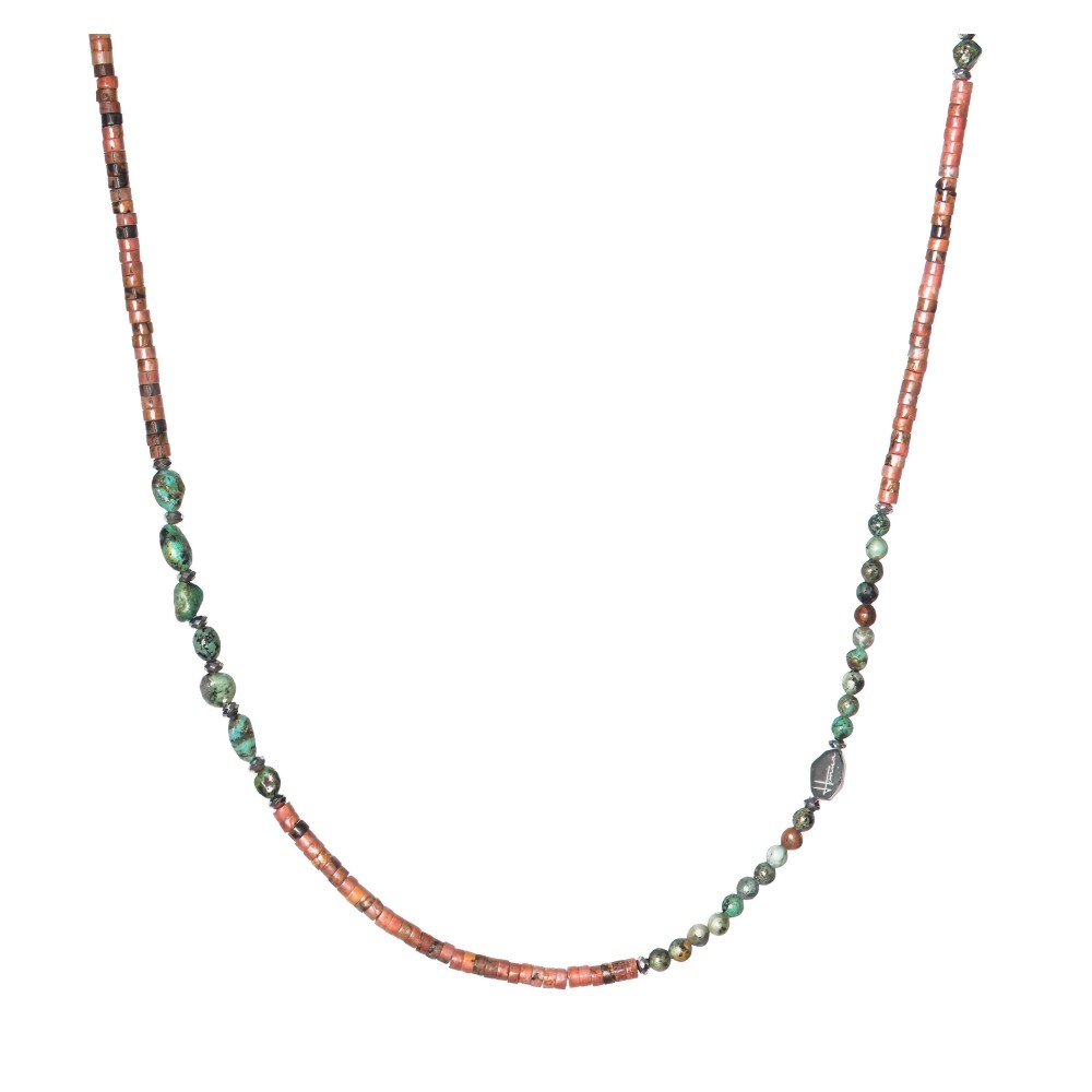 Natural stones necklace with...