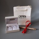 Coppia Fedine Fidanzamento Argento 925% Uomo Donna Regolabili