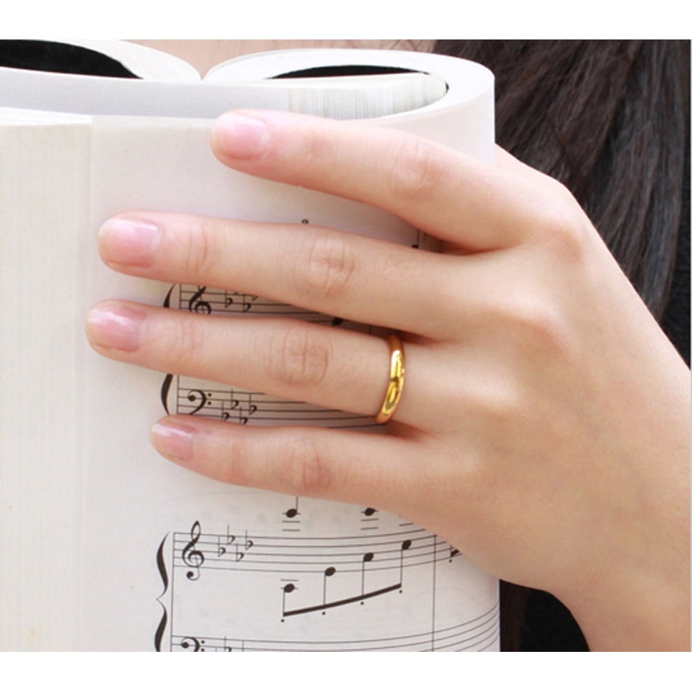 Simple ring 4mm for men and women,...