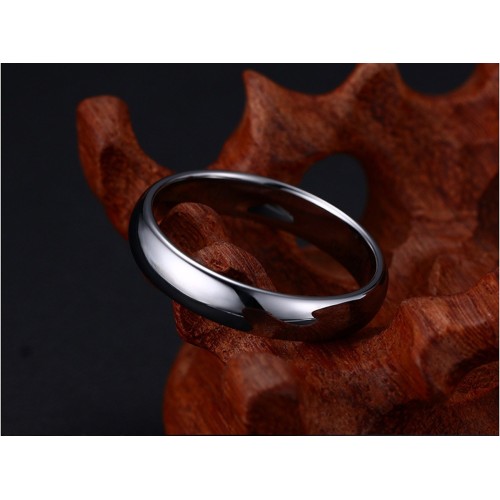 Anello Fedina nero Uomo Donna 4 mm 2