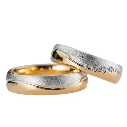 Couple Rings Bands Steel...