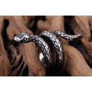 Anello Acciaio Inox Uomo Donna Serpente