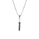 Men Women Necklace Chain Pendant Dagger Sterling Silver 925%