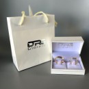 Pair of Rings Bands Steel Engraving Satin Silver Rose Gold