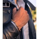 Bracciale Pietre Di Diaspro Zebrato da 6 MM e Argento 925%