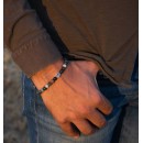 Bracciale in Pietre naturali Agata Indiana e Argento 925%