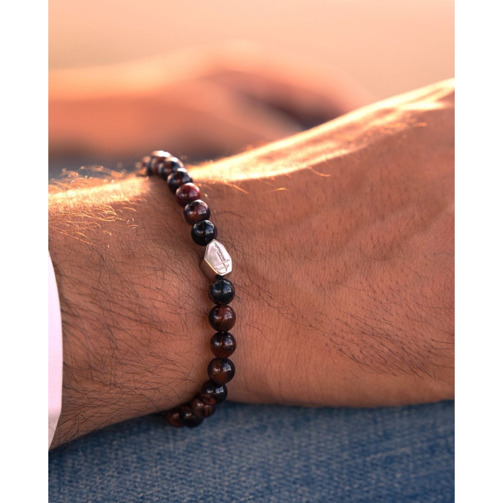 Natural Red Tiger Eye Stones Bracelet...