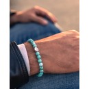 Bracelet made of Natural Turquoise Stones and 925% Silver
