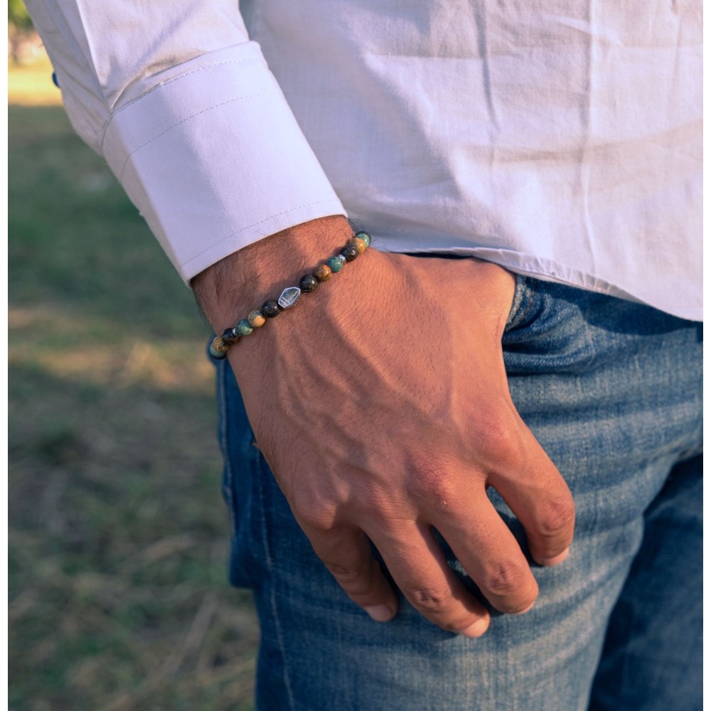 Natural Stone Bracelet 6 MM Turquoise...