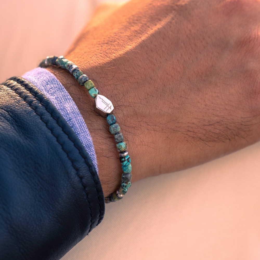Bracciale Pietre Turchese Naturale...