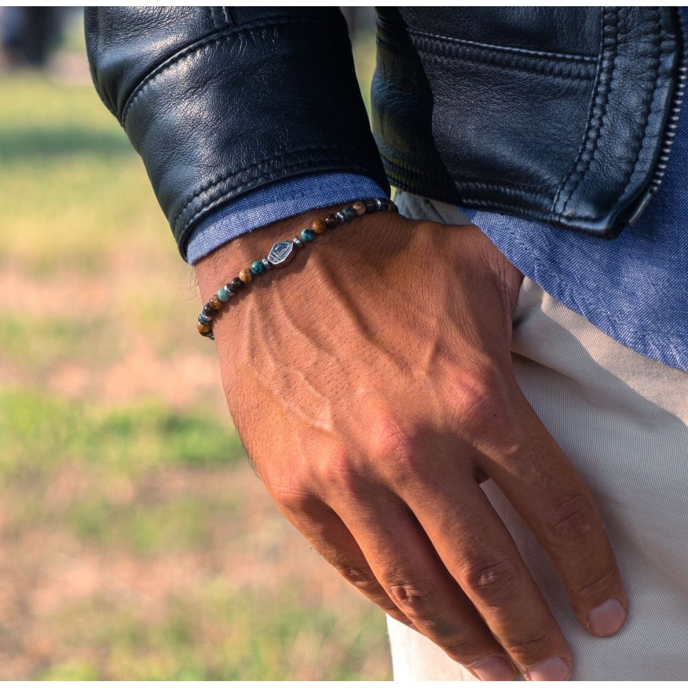 Bracciale Pietre Turchese, Diaspro,...