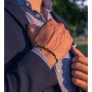 Bracciale Pietre Agata Nera, Turchese, Diaspro e Argento 925%