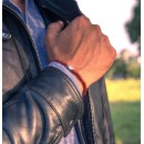 Bracciale Pietre Heishi Diaspro Rosso e Argento 925%