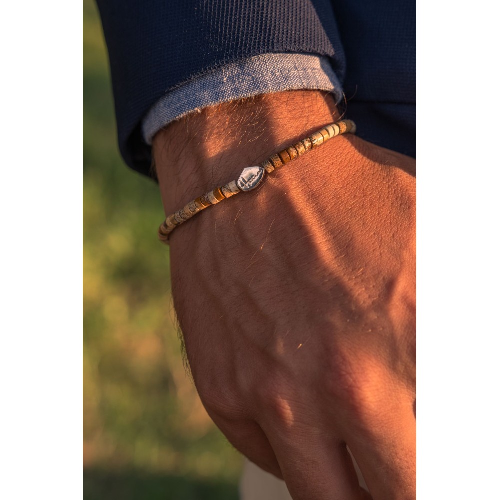 Bracciale Pietre Heishi Diaspro e...