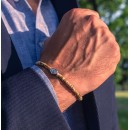 Heishi Bracelet with Jasper Stones and 925% Silver