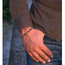 African Turquoise Stone Bracelet 4mm and 925% Silver