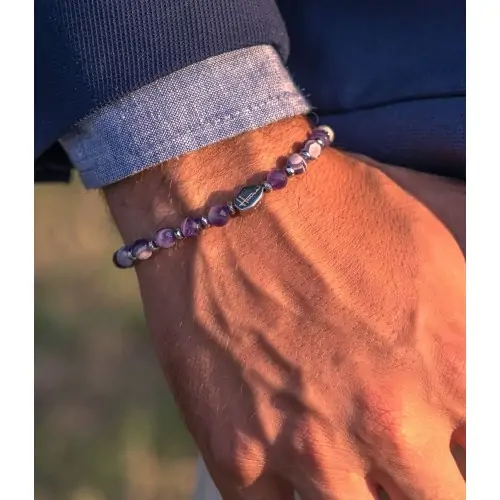 Amethyst Stone Bracelet 6mm... 2