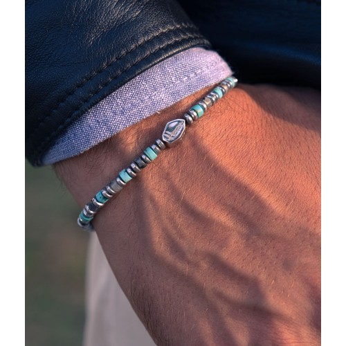 Heishi Stone Bracelet with... 2