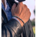 Heishi Stone Bracelet with Labradorite, Turquoise, Hematite, and 925 Sterling Silver