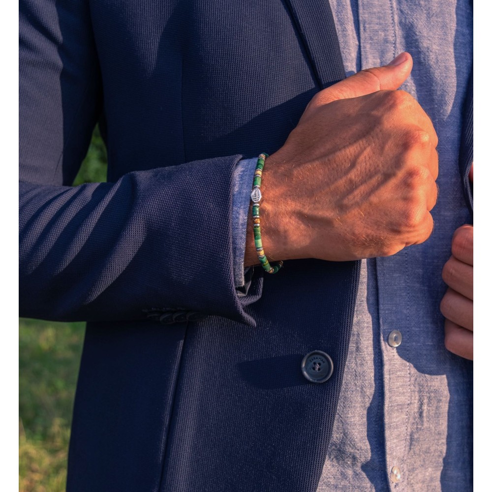 Bracciale Pietre Heishi Giada...