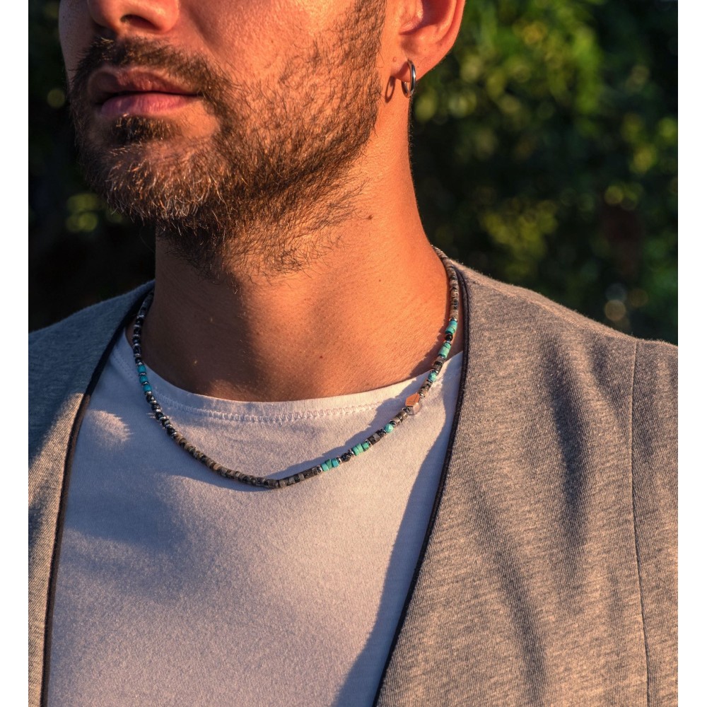 Collana Pietre Naturali Labradorite,...