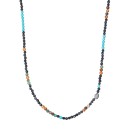 COLLANA NERA PIETRE UOMO DONNA