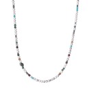 Collana pietre bianca uomo donna dure