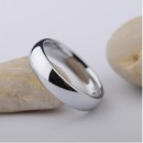 Simple Ring 4 mm Men Women Polished Steel Silver