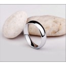 Simple Ring 4 mm Men Women Polished Steel Silver