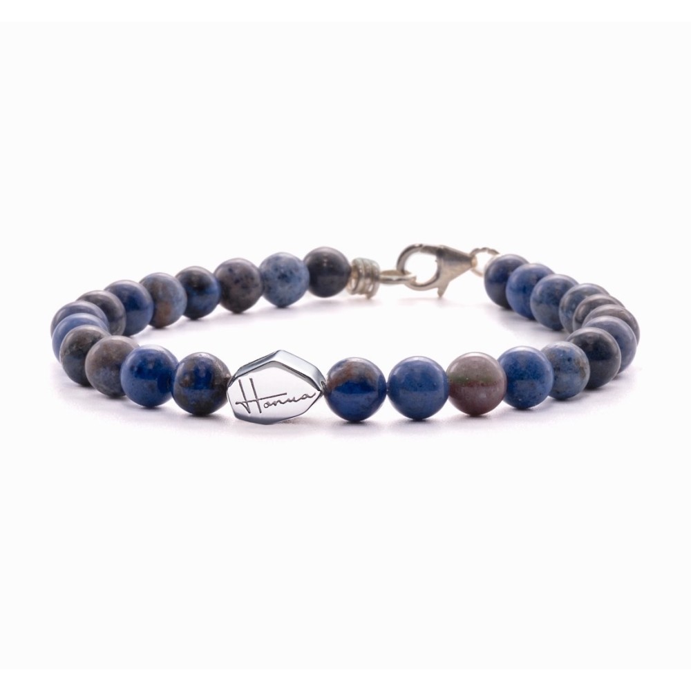 Bracelet with Dumortierite Blue Hard...