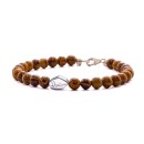 Bracelet with Jasper Elephant Skin Stones and 925% Silver