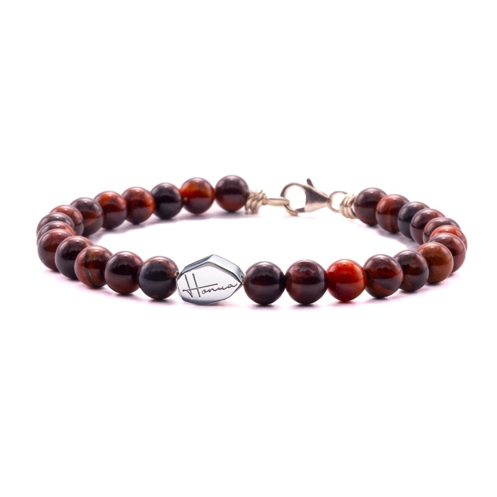 Natural Red Tiger Eye Stones Bracelet...