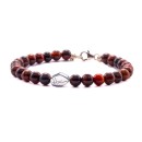 Natural Red Tiger Eye Stones Bracelet and 925% Silver