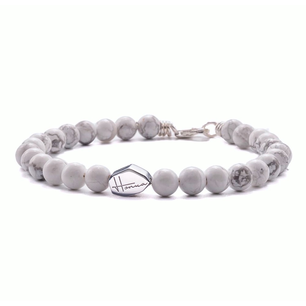 Bracelet with White Aulite Natural...