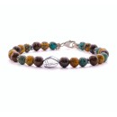 Bracciale pietre uomo donna argento 925