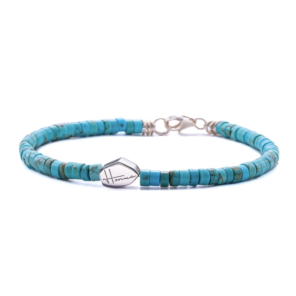 Turquoise Heishi Stones Bracelet 4 MM...