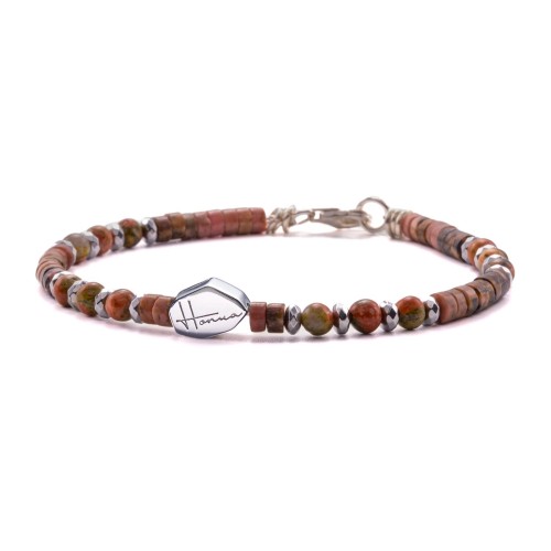 Heishi Stones Bracelet with...