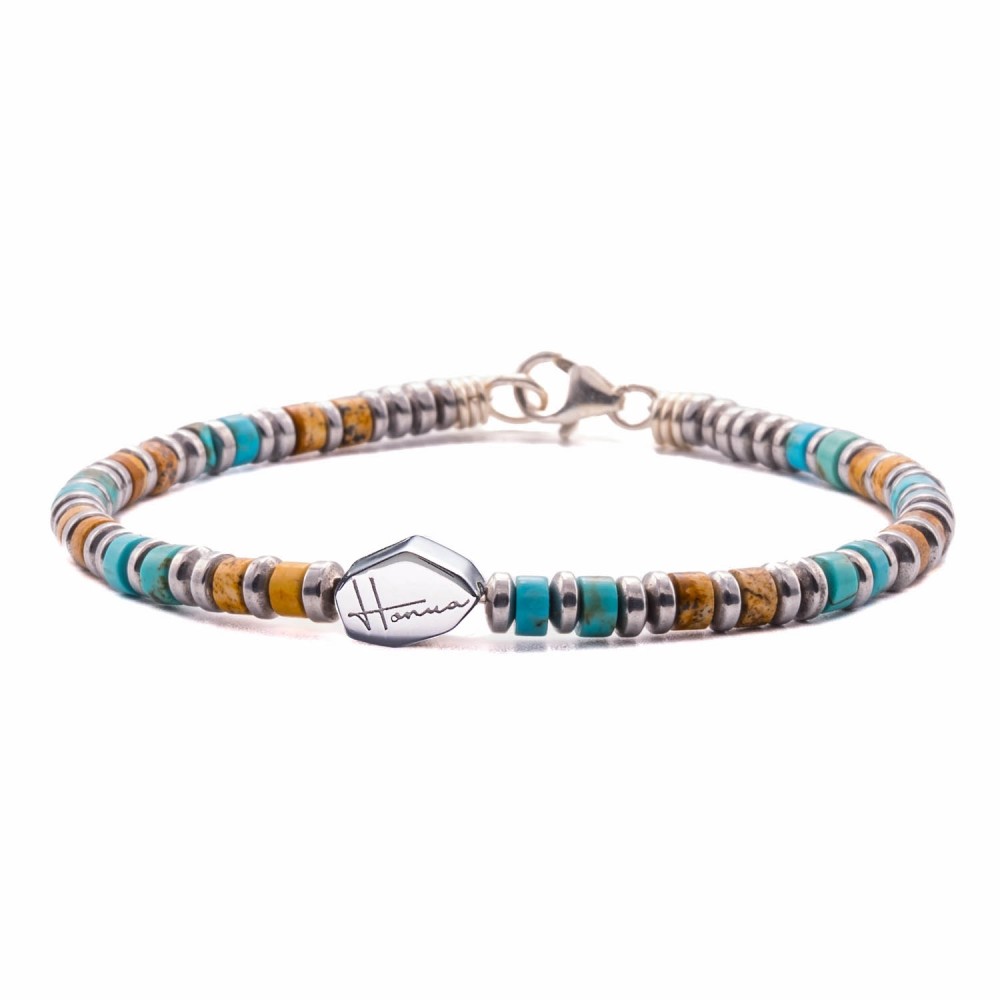 Turquoise, Jasper, Hematite 4mm...