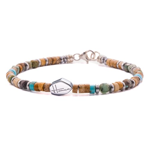Heishi Stone Bracelet with...