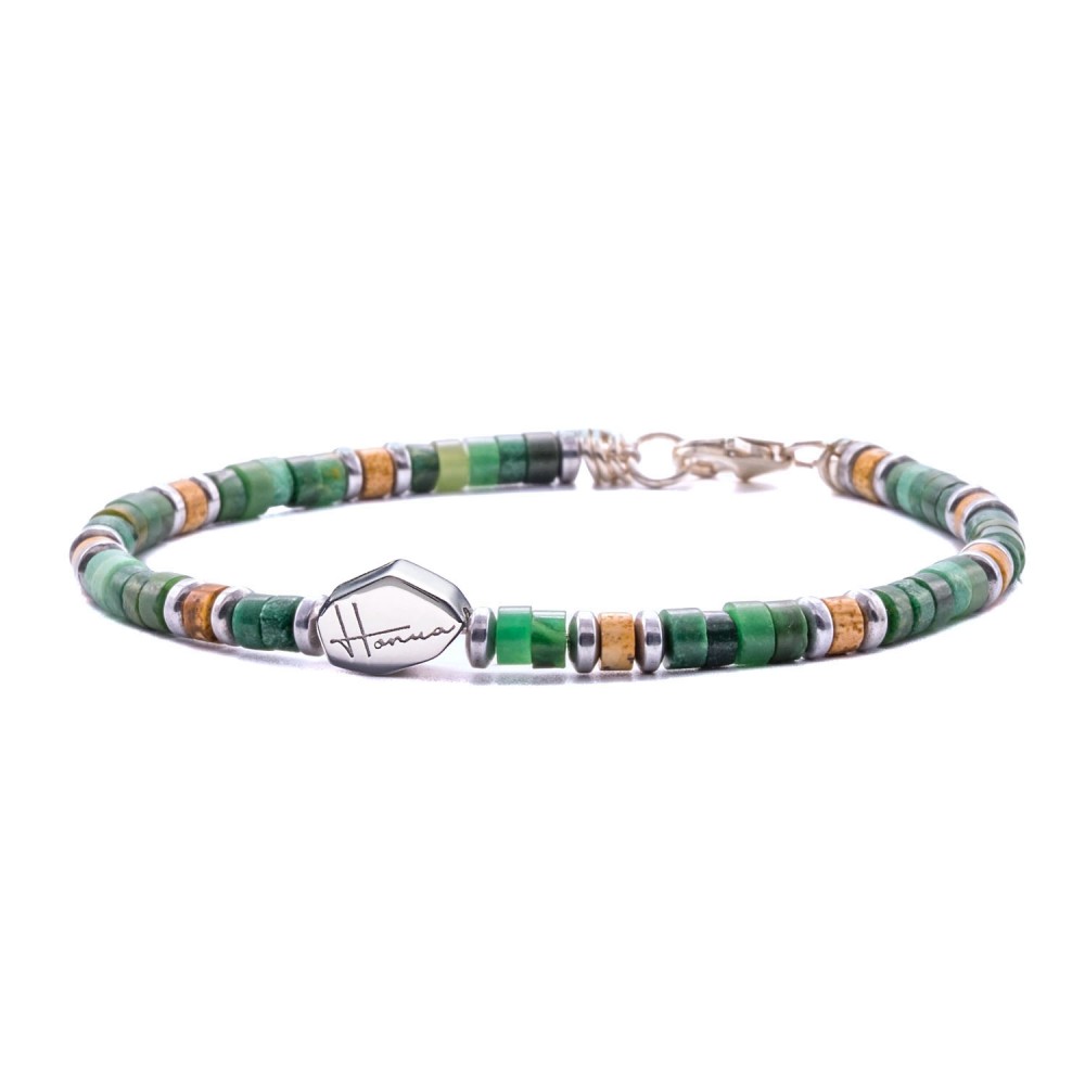 Bracelet Heishi Stones African Jade,...