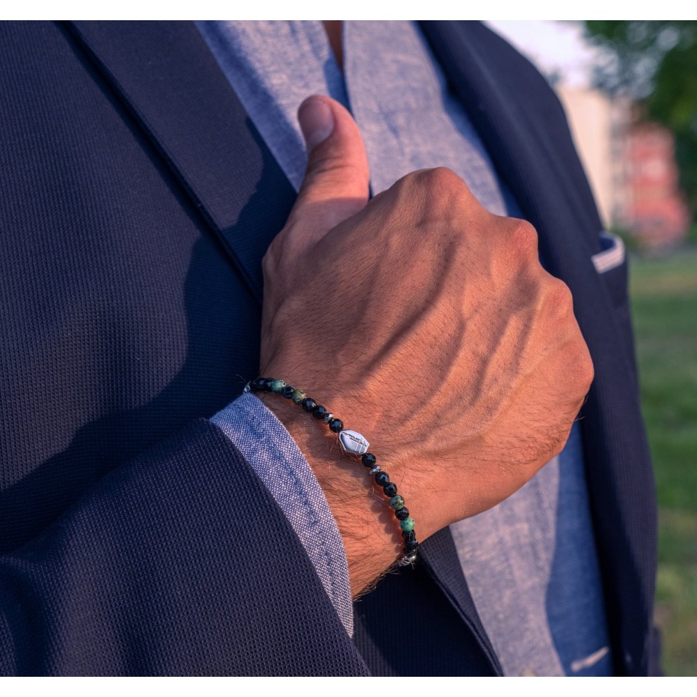 4mm Beaded Bracelet Unisex Women Men...