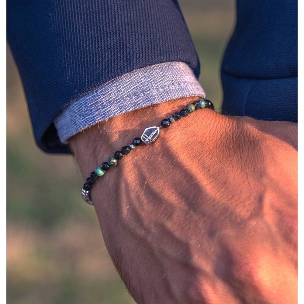 Bracciale a Palline 4 MM Uomo Donna...