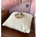 Pair of Steel Gold Rings with Engraving