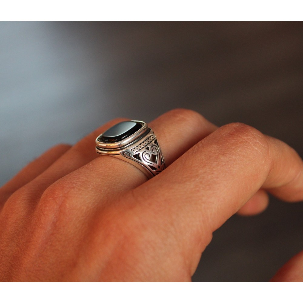 925% Silver Chevalier Ring with...