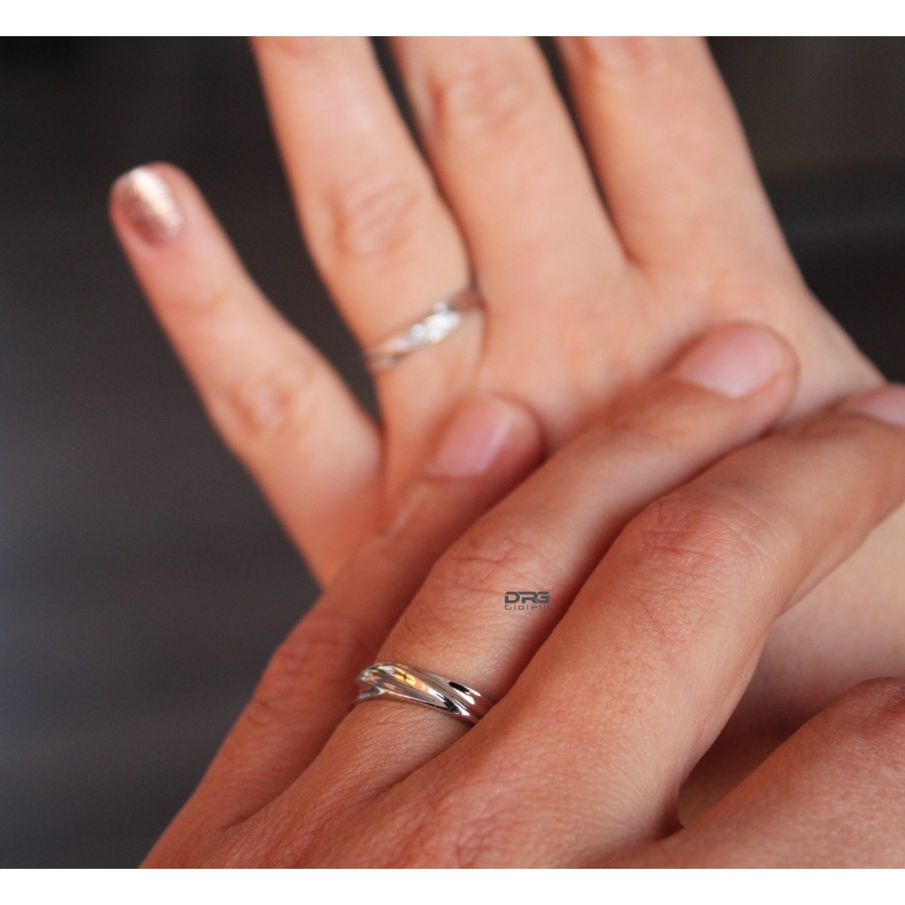 Couple Rings Engagement 925 Sterling...